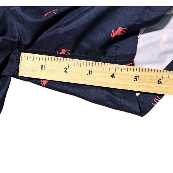 Abercrombie Kids Lined Navy Blue & Orange Logo Swim Shorts Boy's 9/10 - Picture 4 of 7